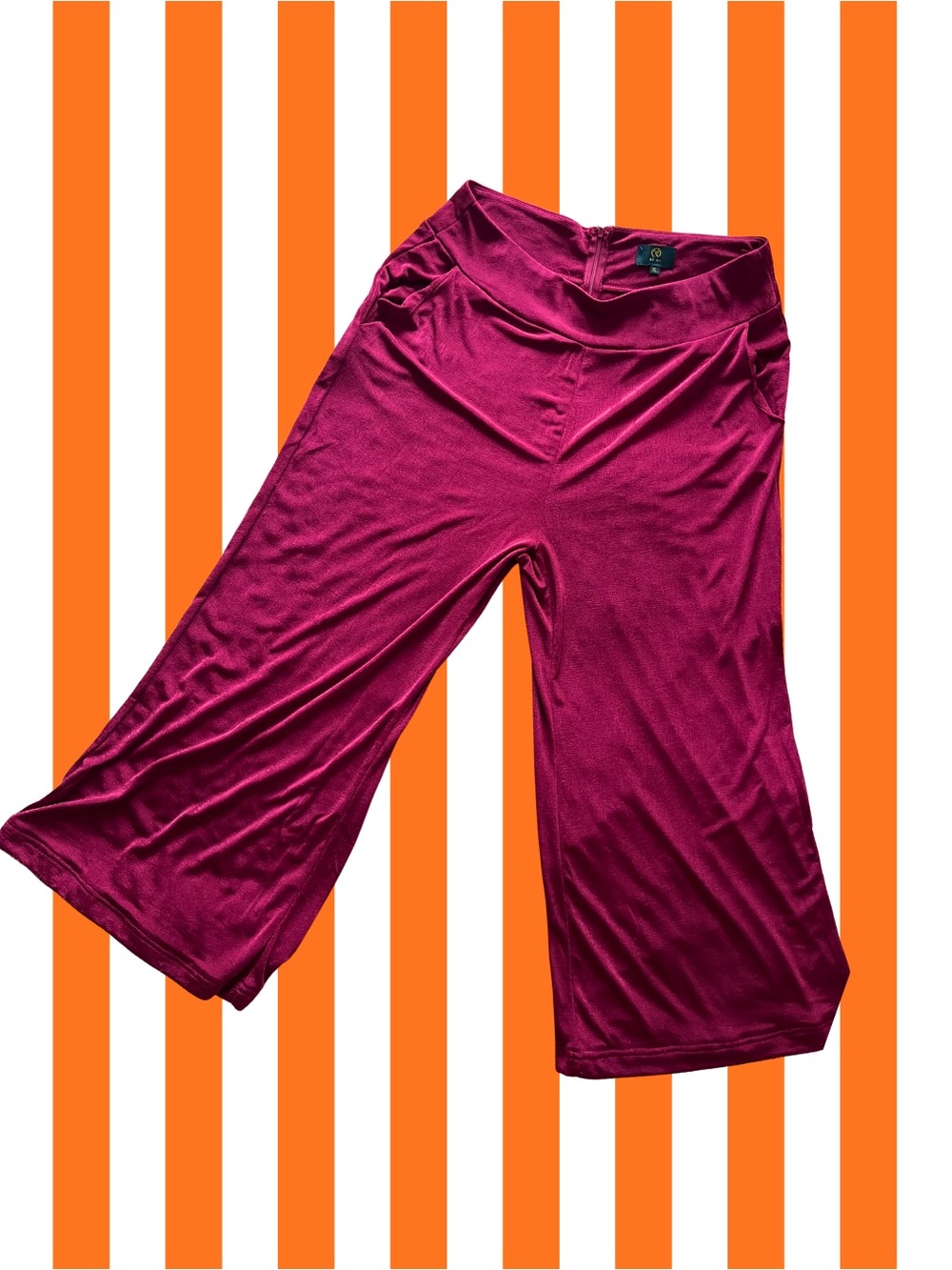 RI MI Magenta Wide-Leg Palazzo Pants
